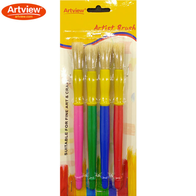 Kids Brushes Set With Natural Bristle